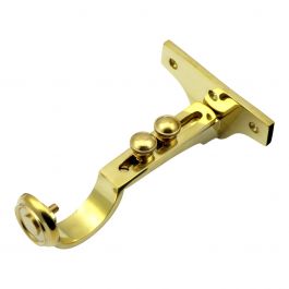 Adjustable Curtain Centre Bracket Polished Brass House Of Brass Ltd