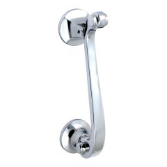 Scroll Knocker - Polished Chrome