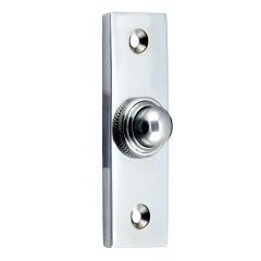 Profile Bell Push - 76mm x 25mm - Polished Chrome 