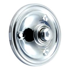 Round 60mm Bell Push - Polished Chrome