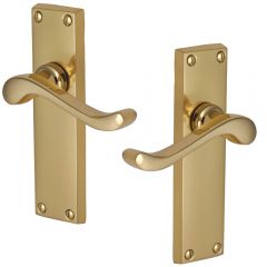 Door Handles - Polished Brass