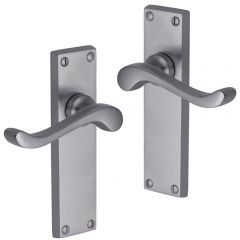 Door Handles - Satin Chrome