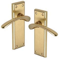 Door Handles - Polished Brass, Satin Brass