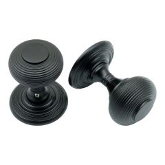 Concealed Fix Beehive Knob  - Matt Black