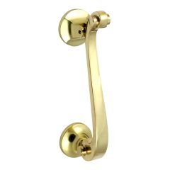 Scroll Knocker - Polished Brass