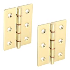 3" Hinge 2.5mm Thick - Unlacquered Brass